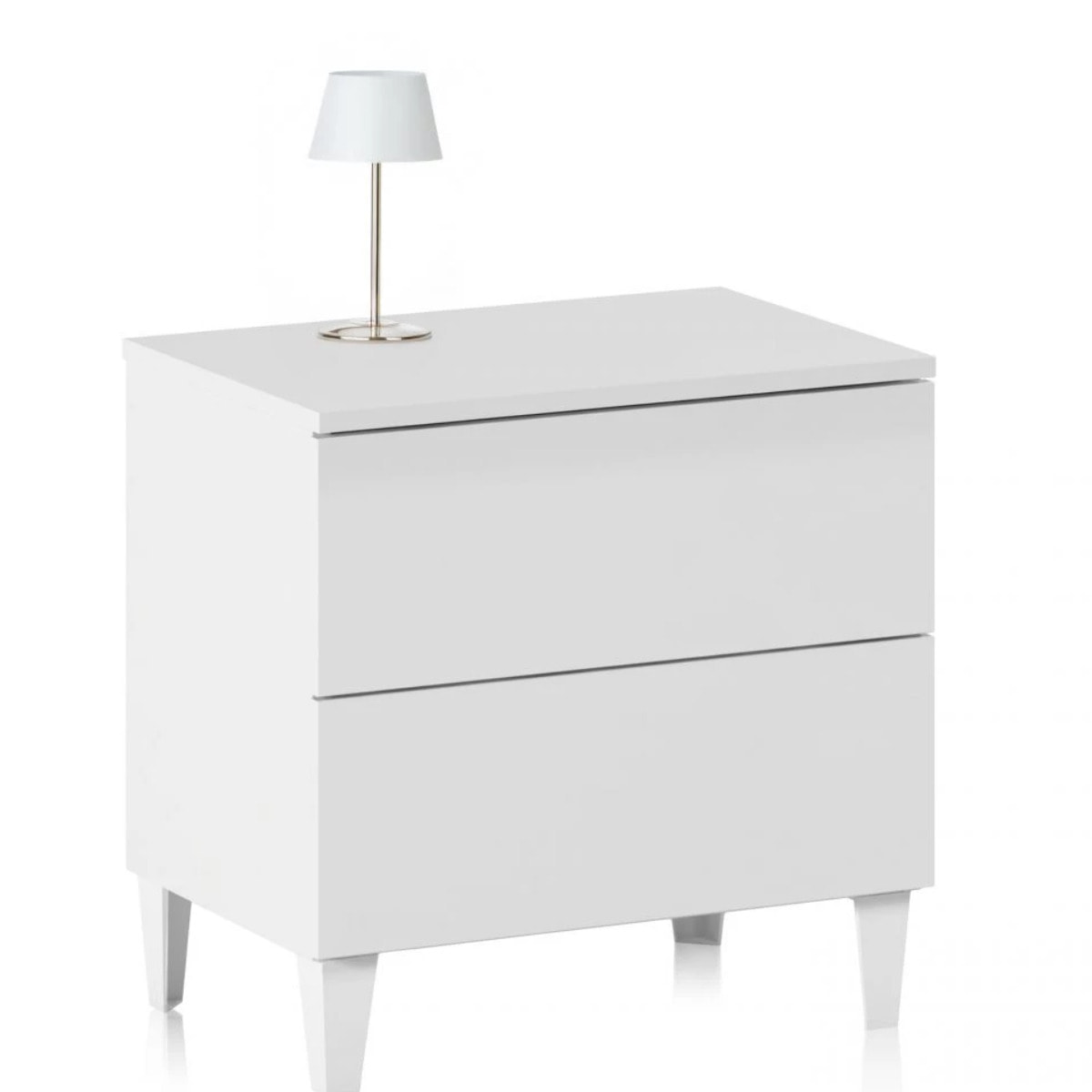 Mesita de noche Plex Blanco