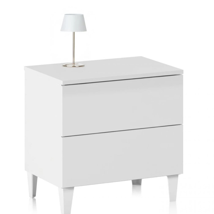 Mesita de noche Plex Blanco