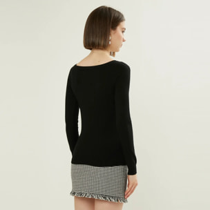 PULLOVER A COLLO LARGO DI LINEA BASIC