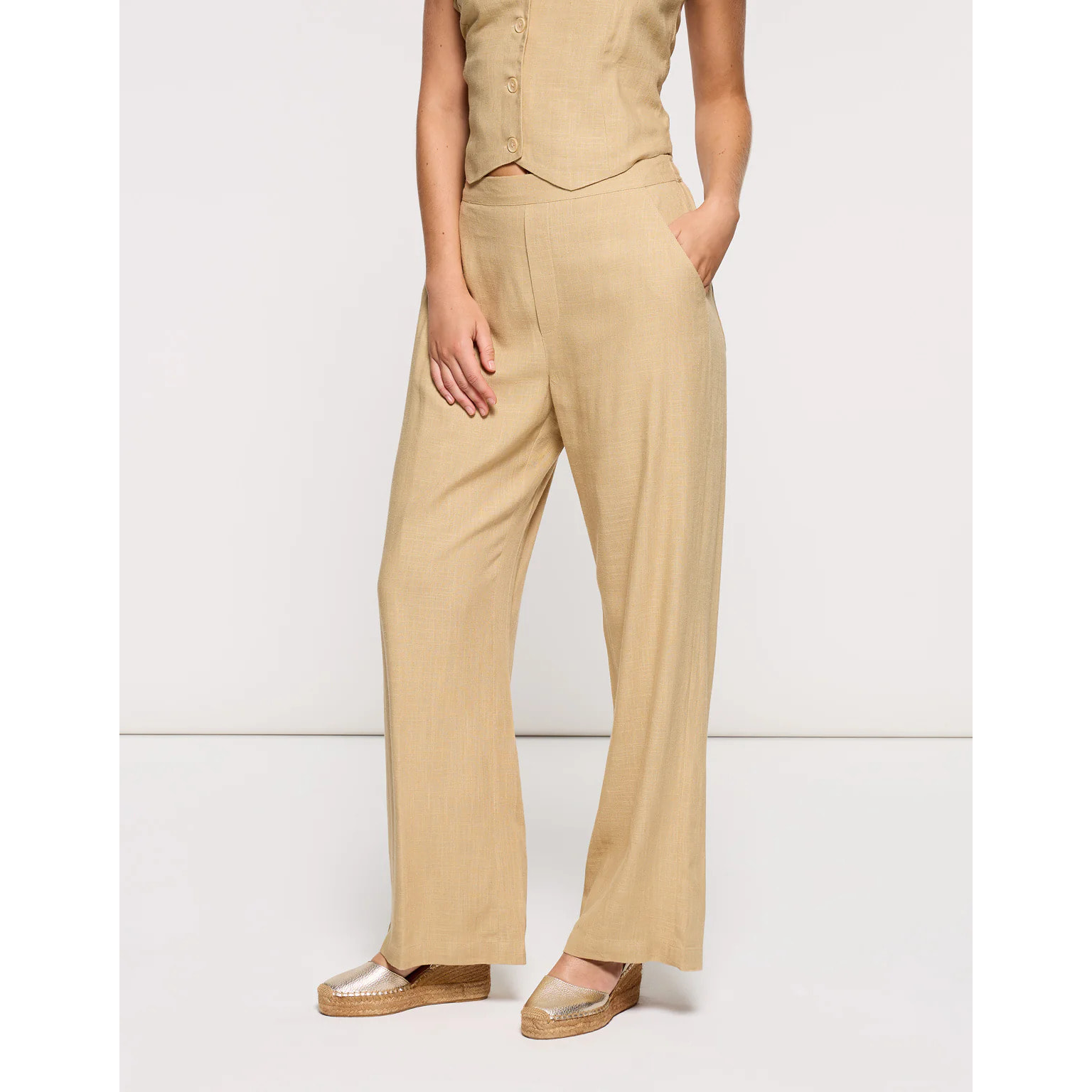 Pantalón Largo Beige - Mota