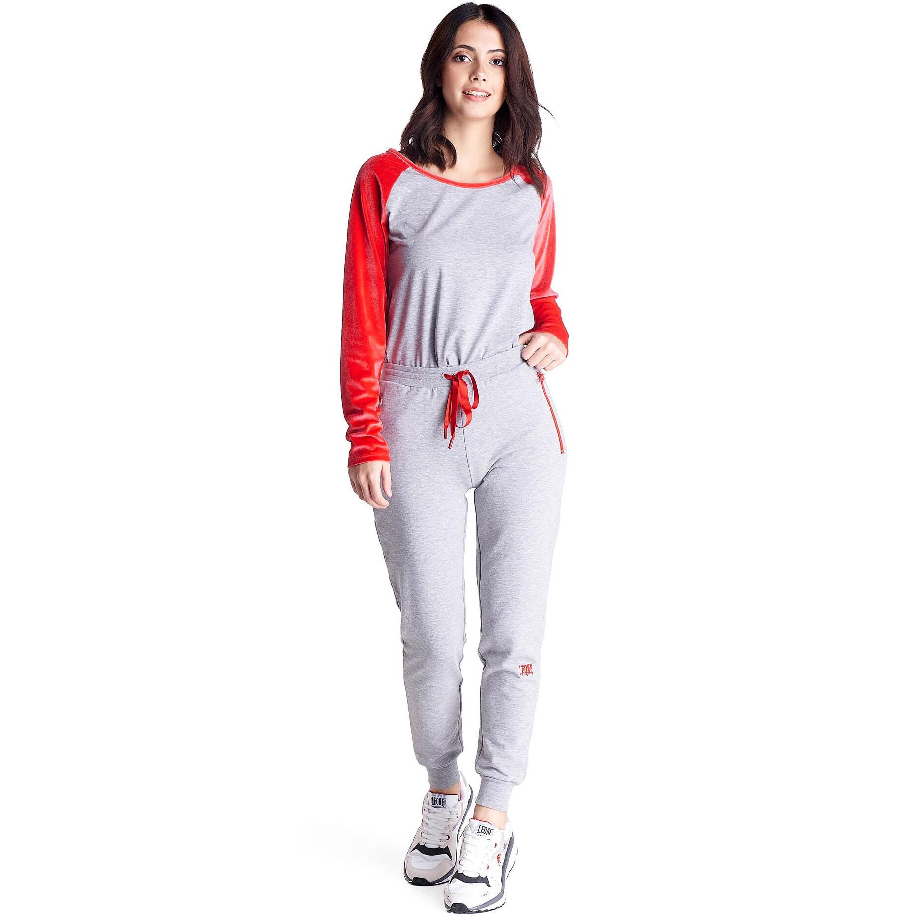 Pantaloni in Felpe da donna con polsini College