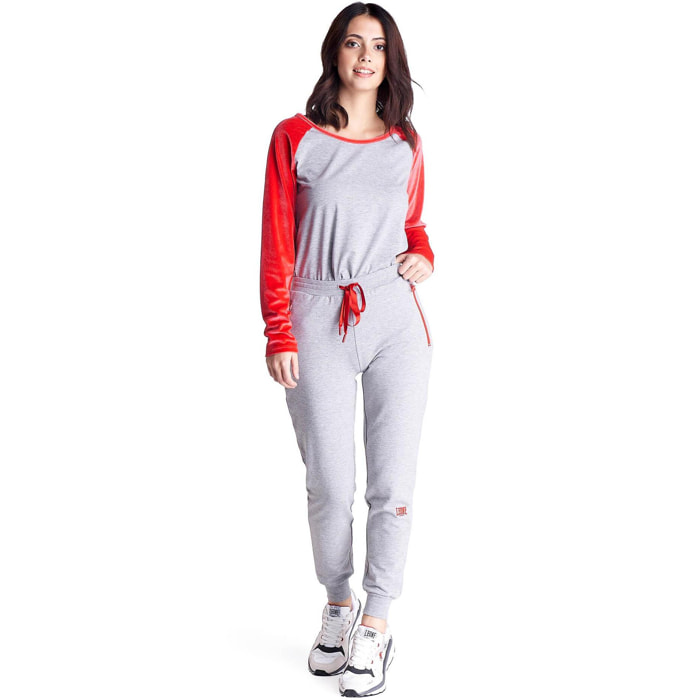 Pantaloni in Felpe da donna con polsini College
