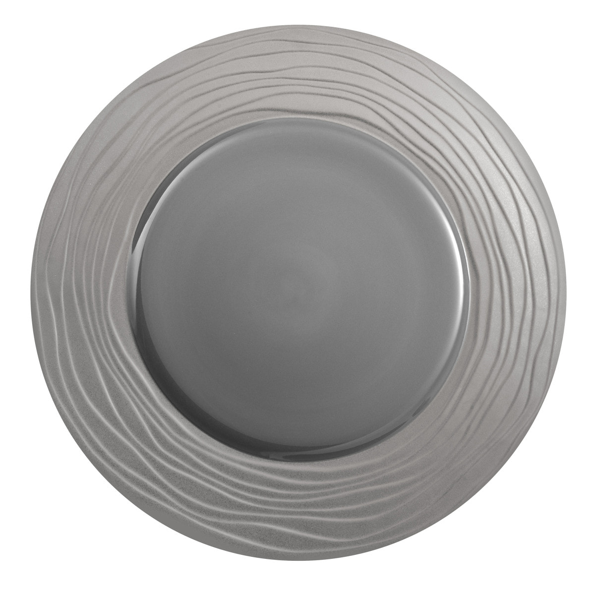 Aventure Gris - Plat rond 31.5 cm