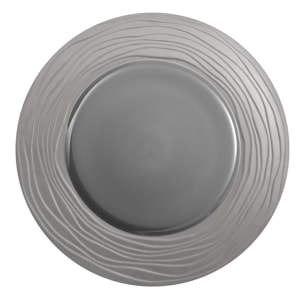 Aventure Gris - Plat rond 31.5 cm