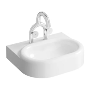 Lavabo VITRA Liquid 60 cm 2 trous sans trop-plein