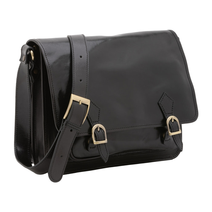 Borsa a tracolla  da donna In Vera pelle Made in Italy 35x27x14 cm