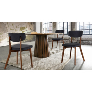 Tomasucci Table ronde VOLGA WALNUT