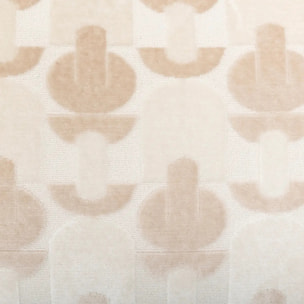 Coussin "Luna" jacquard velours lin 30x50cm