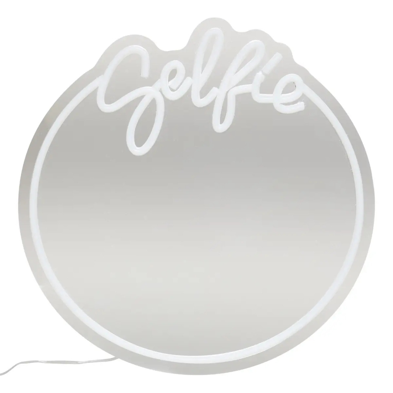 Néon LED Miroir "Selfie" 35x35cm