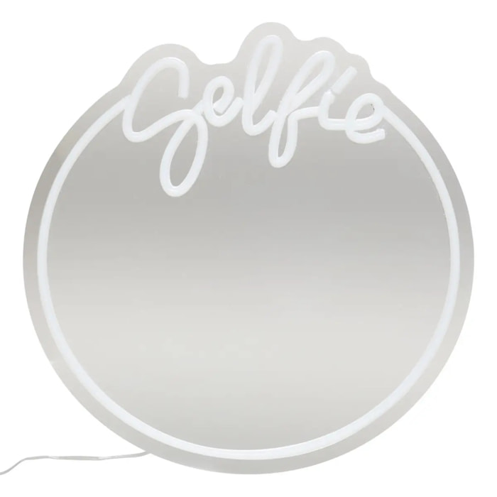 Néon LED Miroir "Selfie" 35x35cm