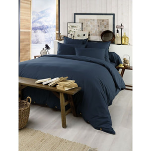 Housse de couette flanelle uni