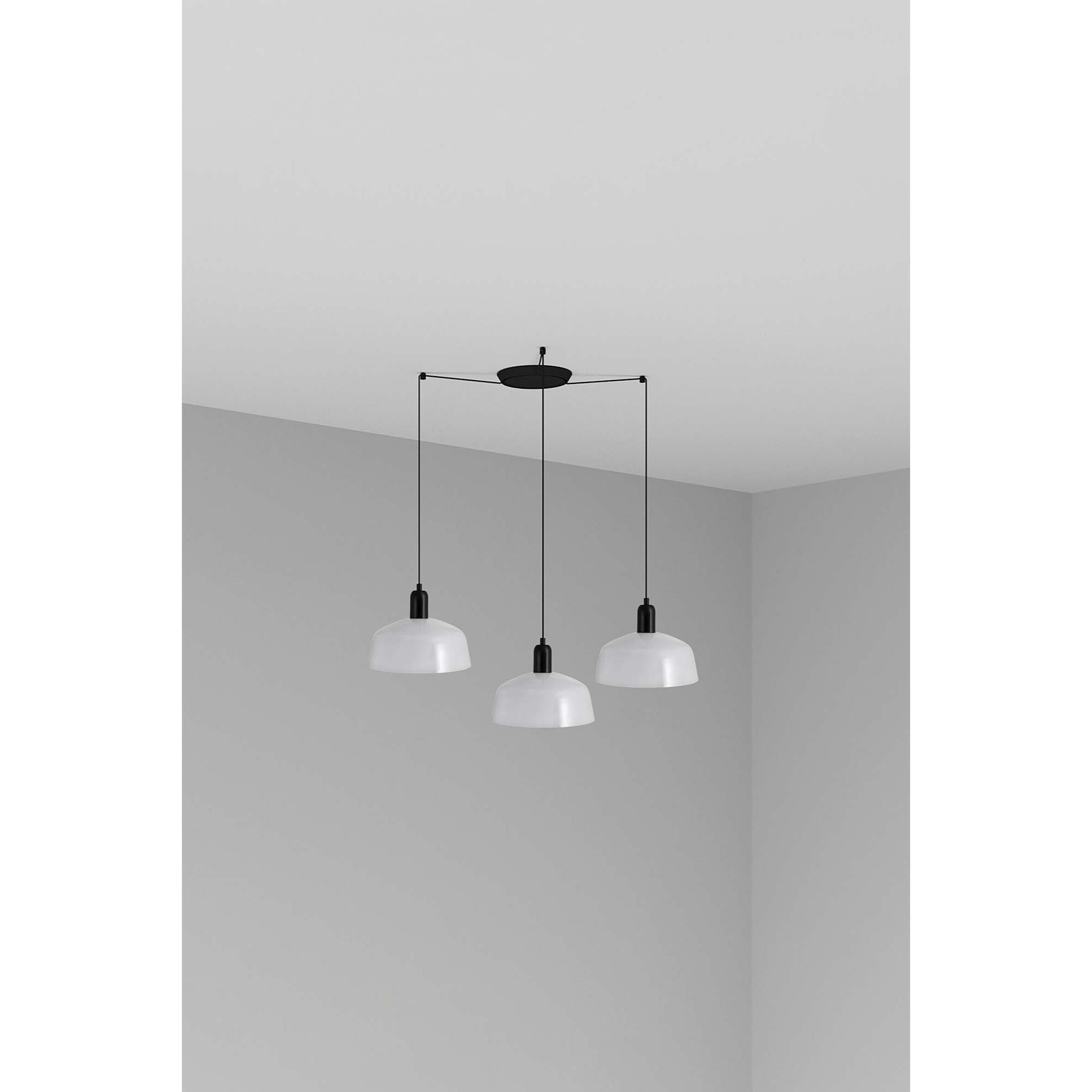 TATAWIN M metallo 3L Lampada a sospensione bianca