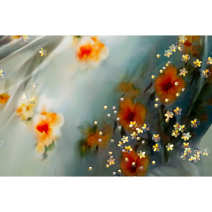 DIPINTO SU TELA LACCATO ELEGANT C/CORNICE -B- CM 52X4,5X152