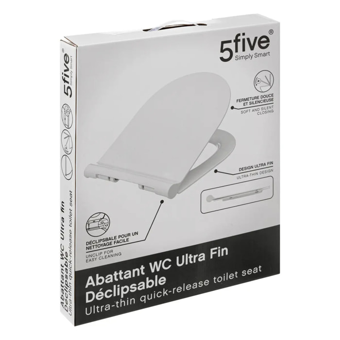 Abattant WC ultra fin blanc