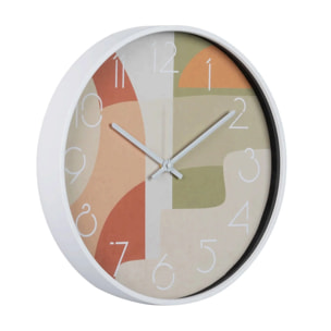 Reloj Pared Metal Blanco 40x4,5x40 Cm