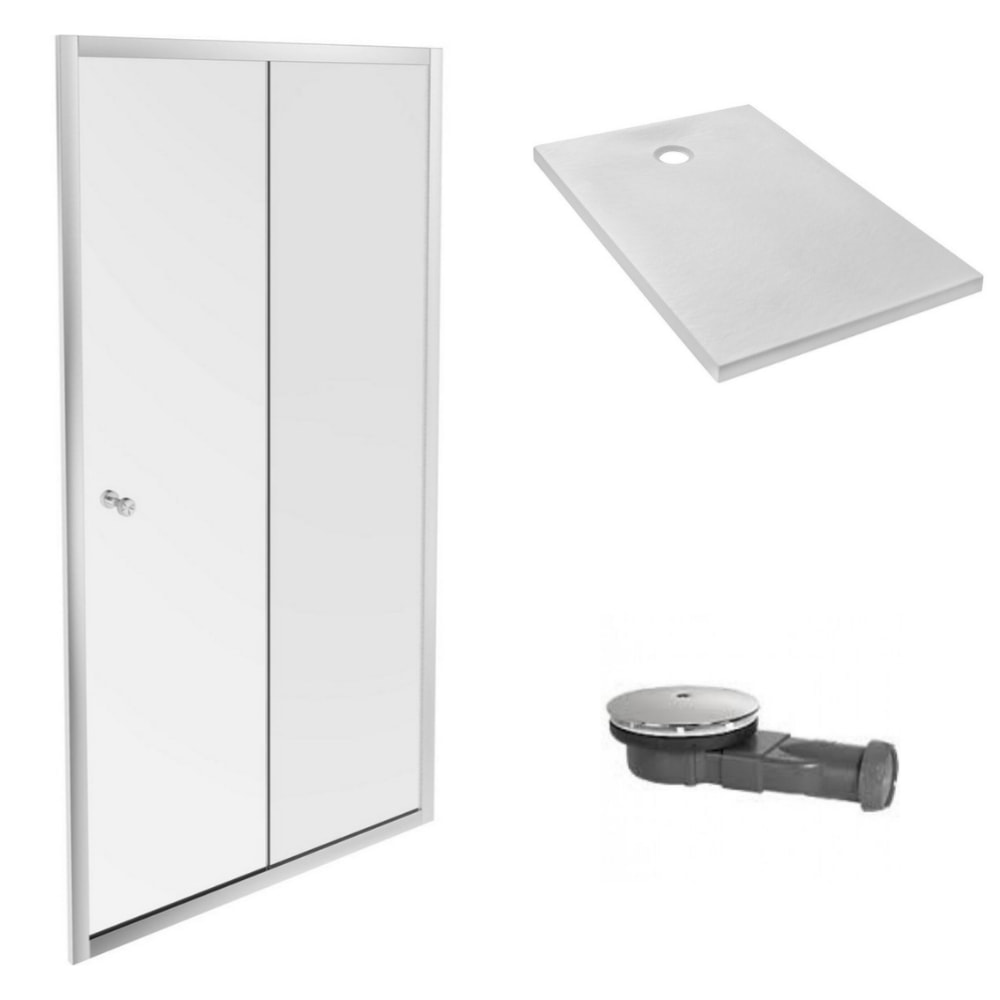 JACOB DELAFON Receveur Jacob Delafon Ipso 120x80 cm + Paroi douche