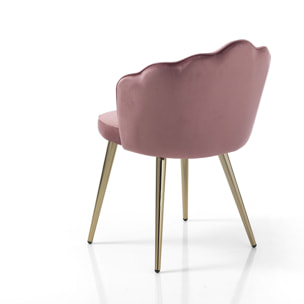 ORESTELUCHETTA set 4 sedie LINNY PINK