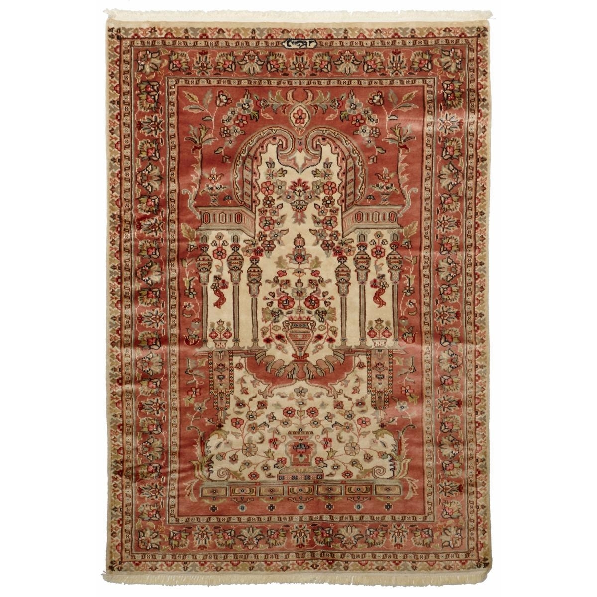 Authentique Tapis d'Orient fait main en soie HIDO