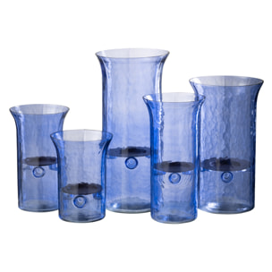 J-Line photophore Tarifa Smal - verre - bleu - extra large