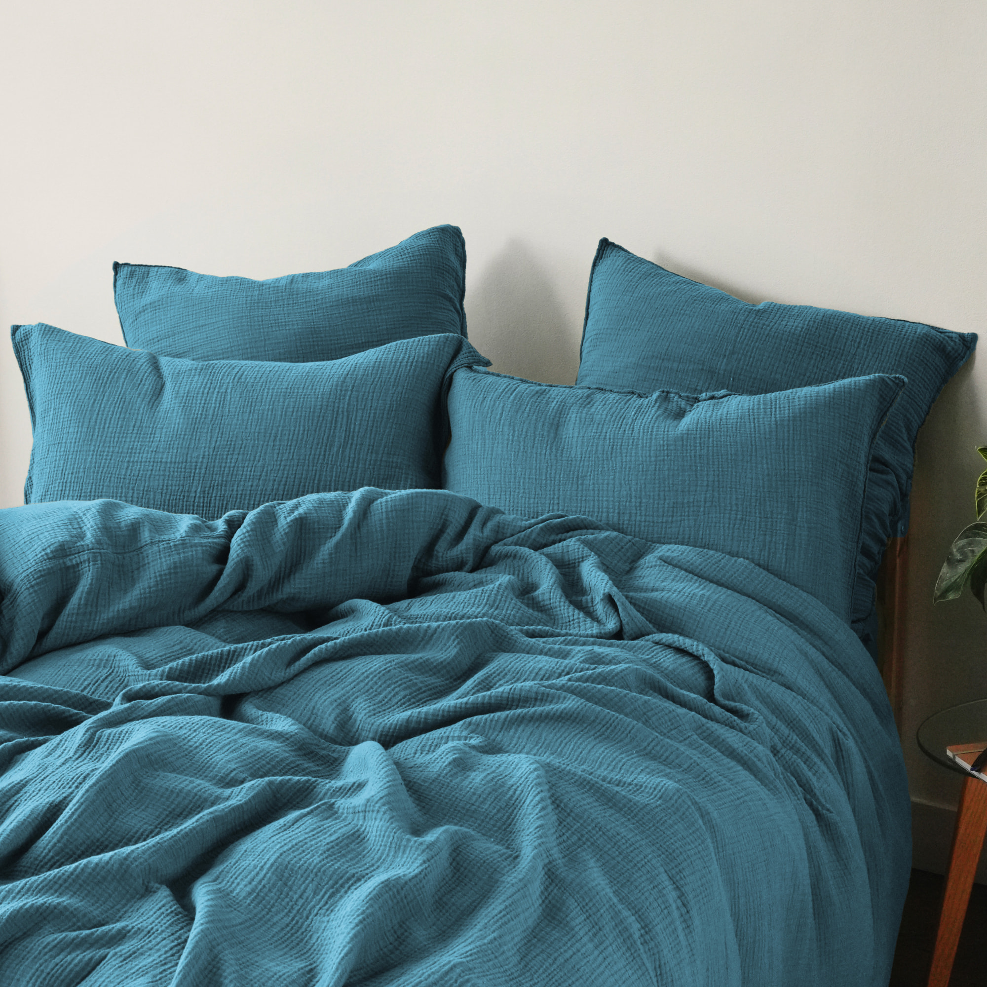 Housse de couette en gaze de coton, SIMPLEMENT GAUFRÉ