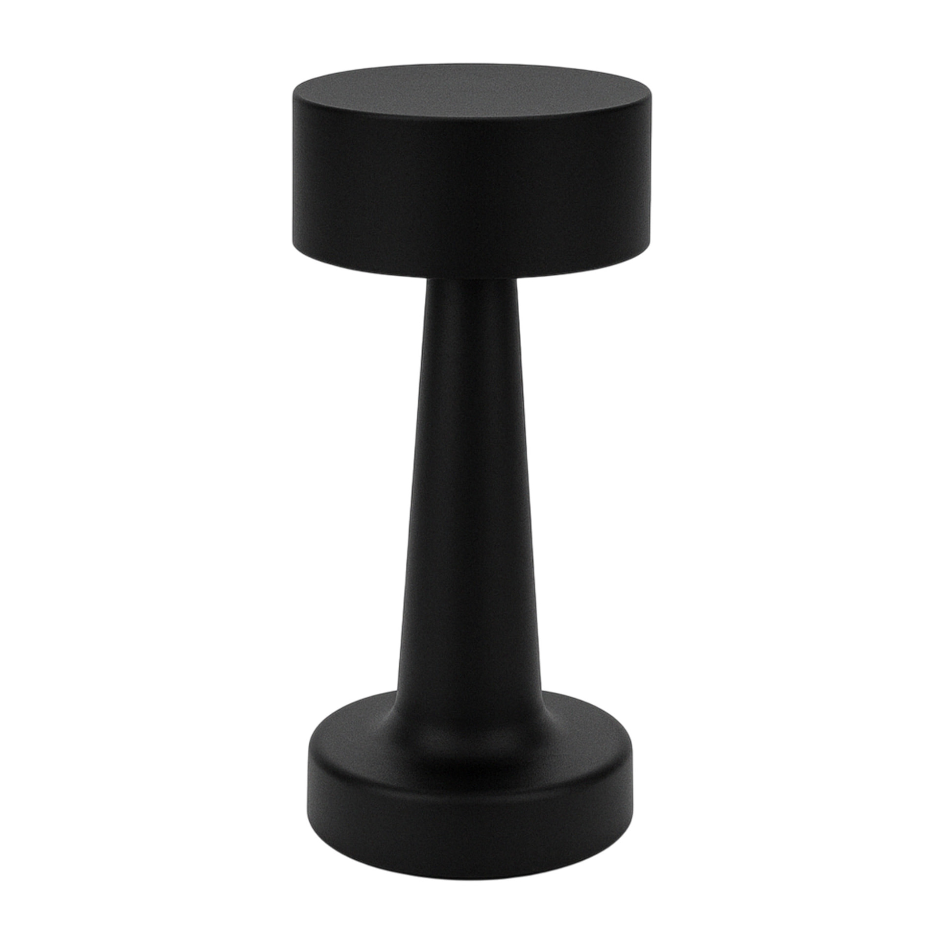 Well Home Lámpara de Mesa color Negro Recargable con 16 luces LED y 3 modos de iluminación Ø8,9x20,9cm