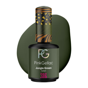 Vernis semi-permanent - 316 Jungle Green - 15 ml