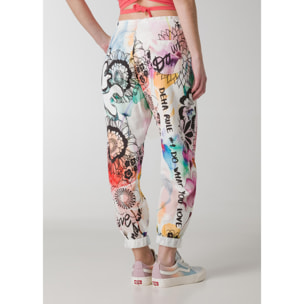 DEHA - Jogger ALLOVER BALLOON PANTS in cotone per donna