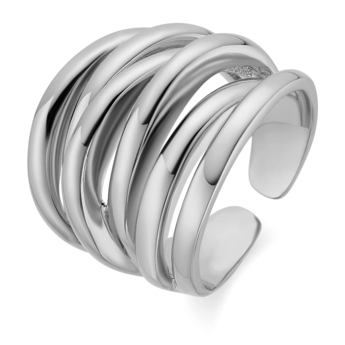 Anillo acabado en rodio
