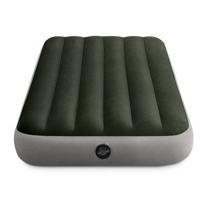 Intex Materasso Gonfiabile Prestige Downy Singolo con Pompa a Batteria, 99x191x25 cm