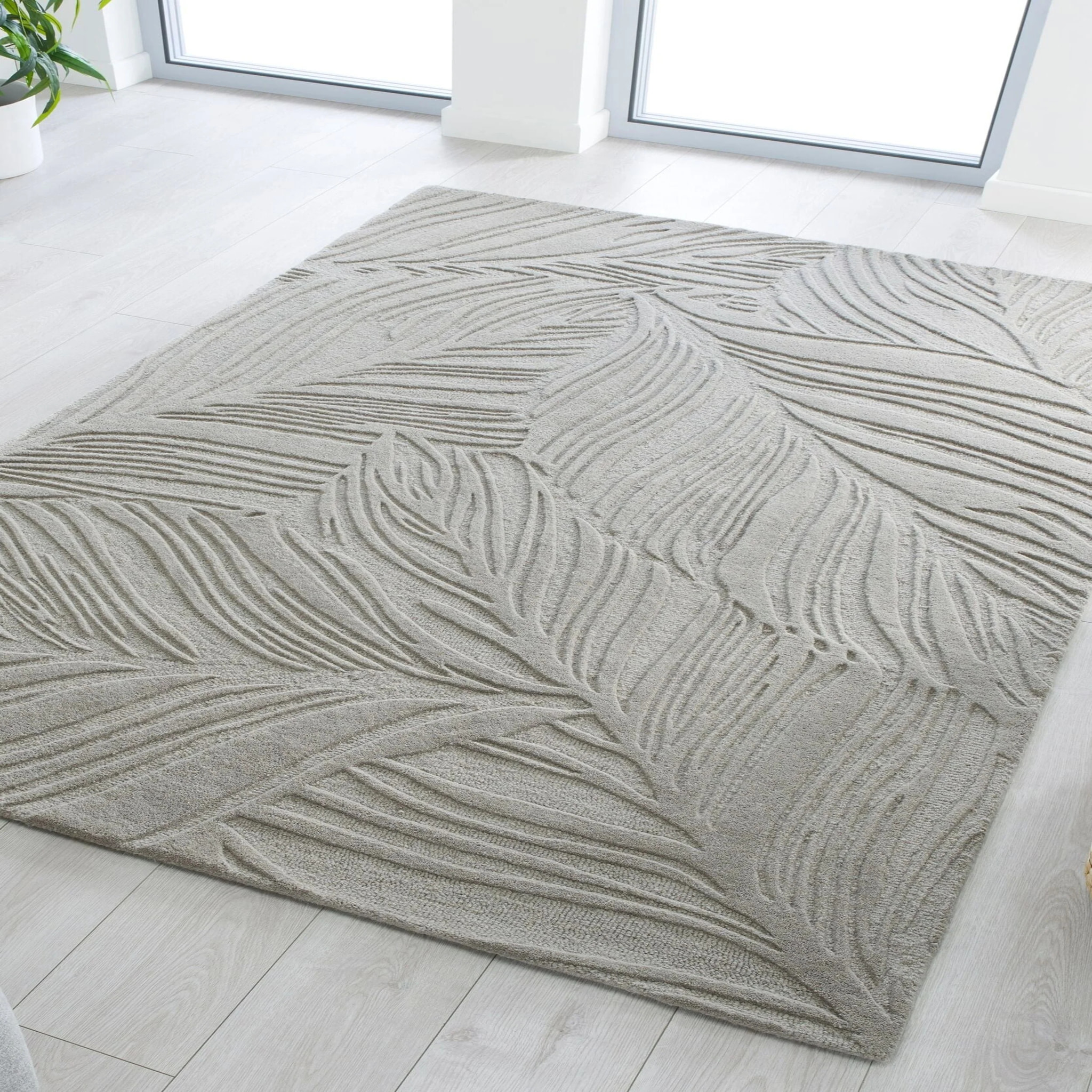 Tapis en laine FEUILLAGE