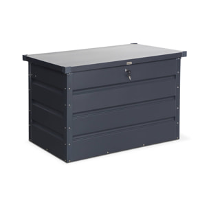 Coffre de jardin en métal -DALLAS - 285L anthracite