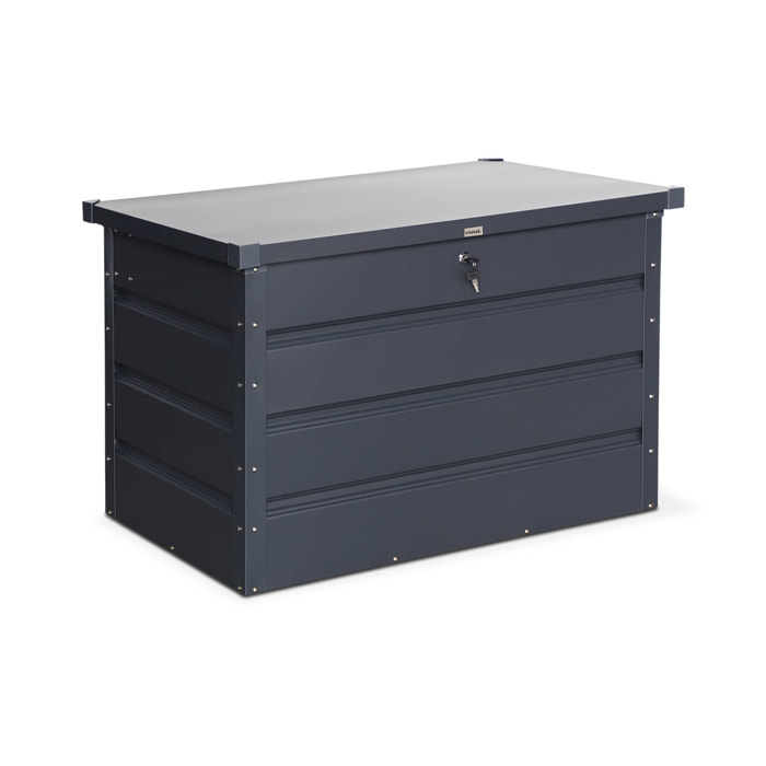 Coffre de jardin en métal -DALLAS - 285L anthracite