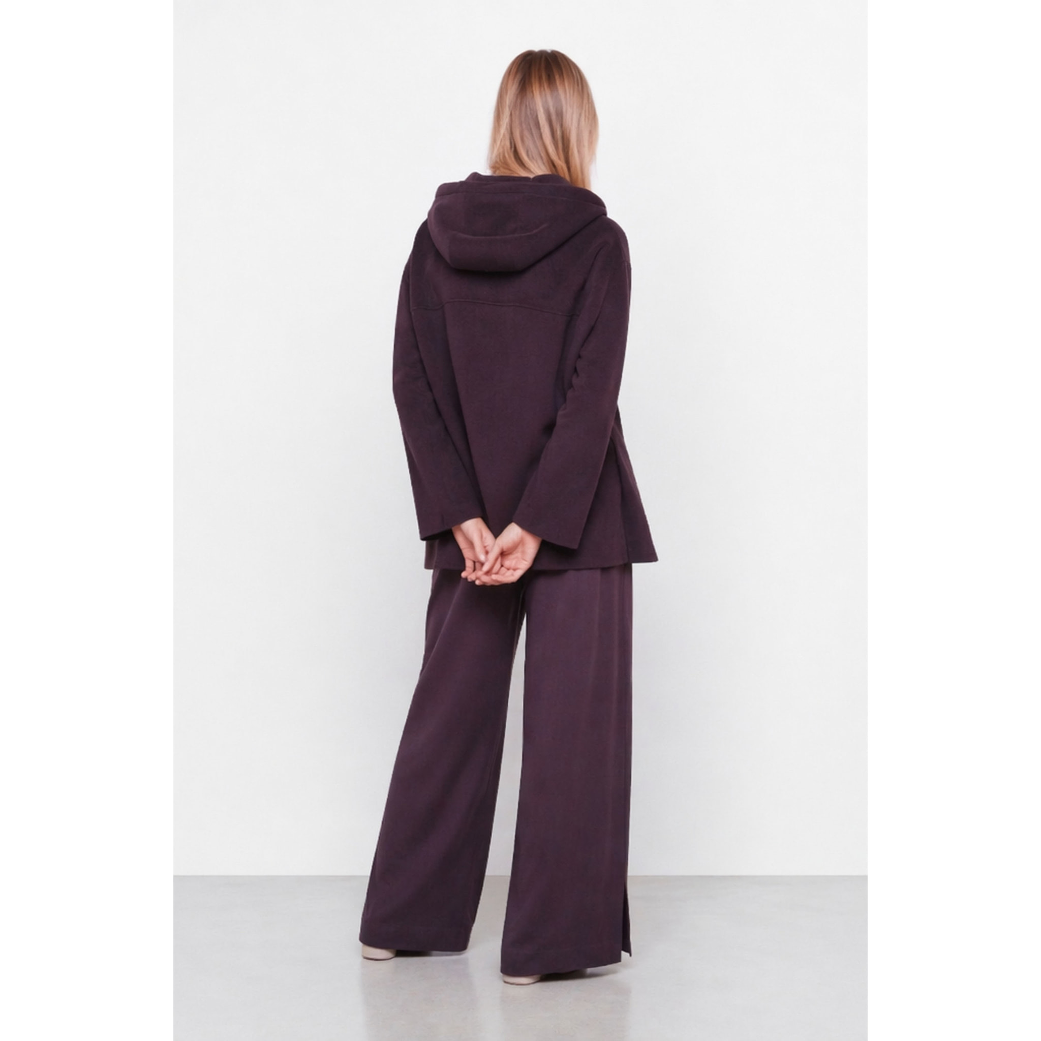Kocca - Cappotto da donna in lana con cappuccio e alamari Donna