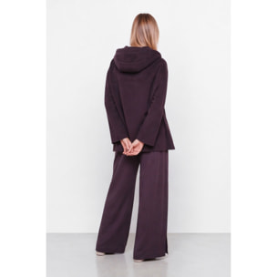 Kocca - Cappotto da donna in lana con cappuccio e alamari Donna
