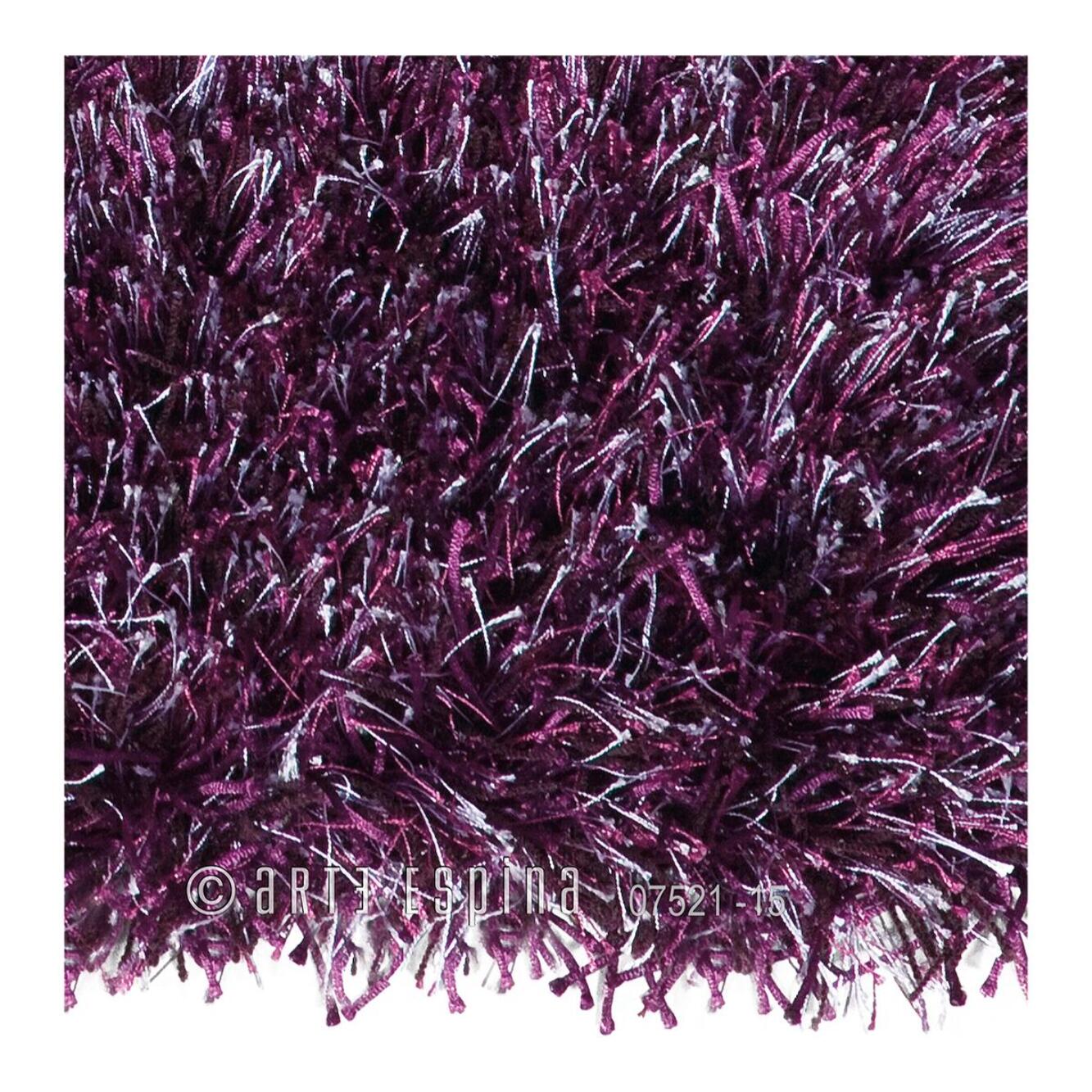 Tapis longs poils shaggy fait main motif uni DUSA