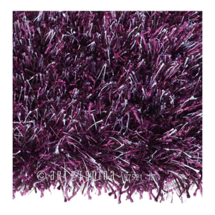 Tapis longs poils shaggy fait main motif uni DUSA