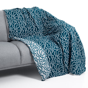 Tomasucci TANGLE 3 plaid en coton Bleu