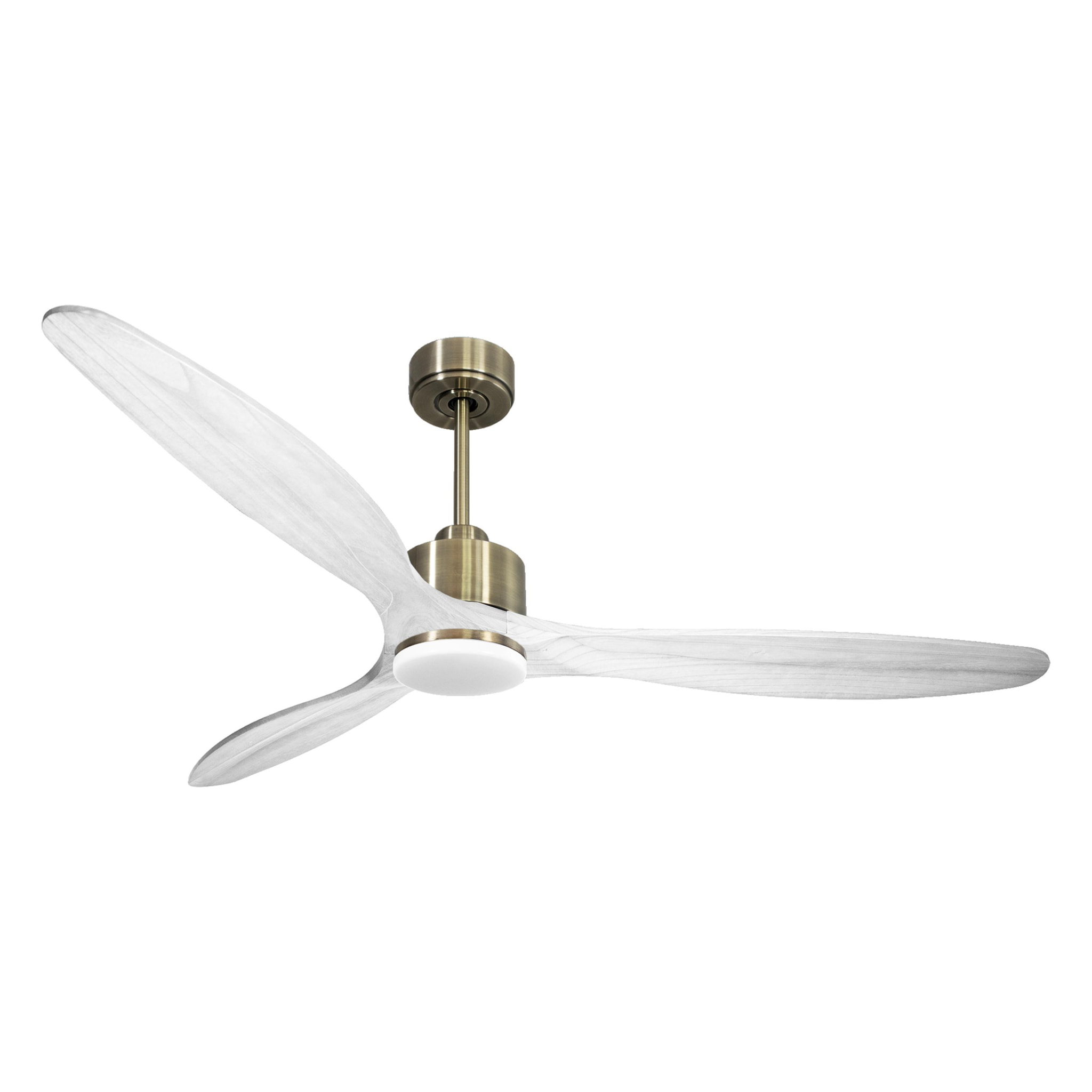 Ventilateur de plafond Réversible  Thermostat Dimmable Wifi Moteur à courant continu Toits en pente Télécommande Lumière à trois tons Hypersilence Mémoire