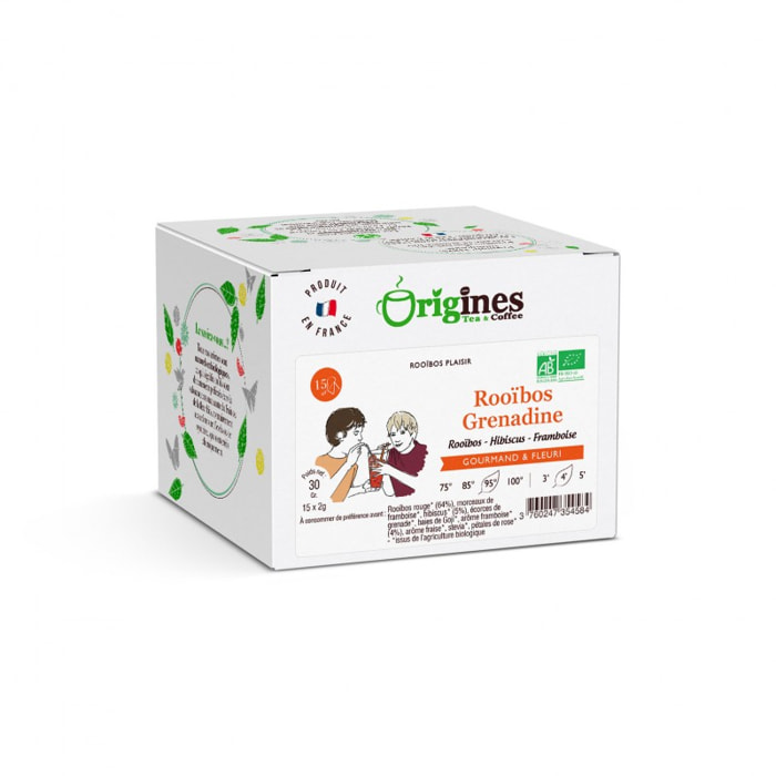 Rooïbos Grenadine Bio - Infusettes 15x2g