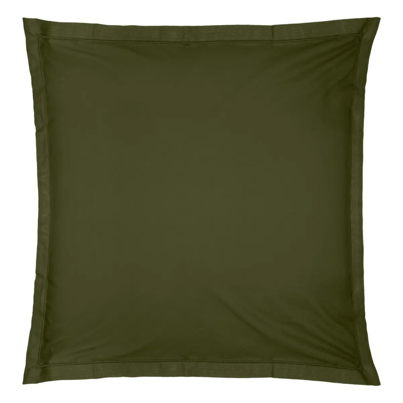 Taie d'oreiller "Carina" coton 63x63cm vert kaki