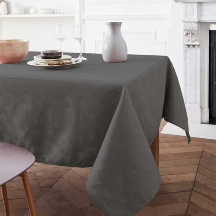 Nappe damassé ABANICO gris