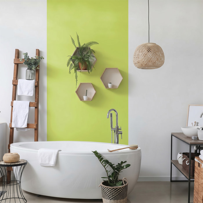 Rouleau adhésif décoratif Vinyle au Mètre - Vert pastel - Sticker Lavable Imperméable Mur Cuisine Meubles