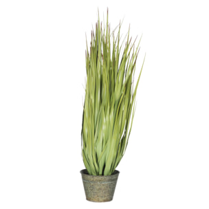 J-Line herbes Sauvages + Pot - métal/plastique - vert - small