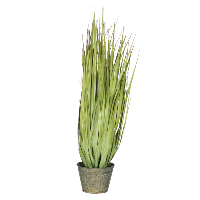 J-Line herbes sauvages + Pot - métal/plastique - vert - small