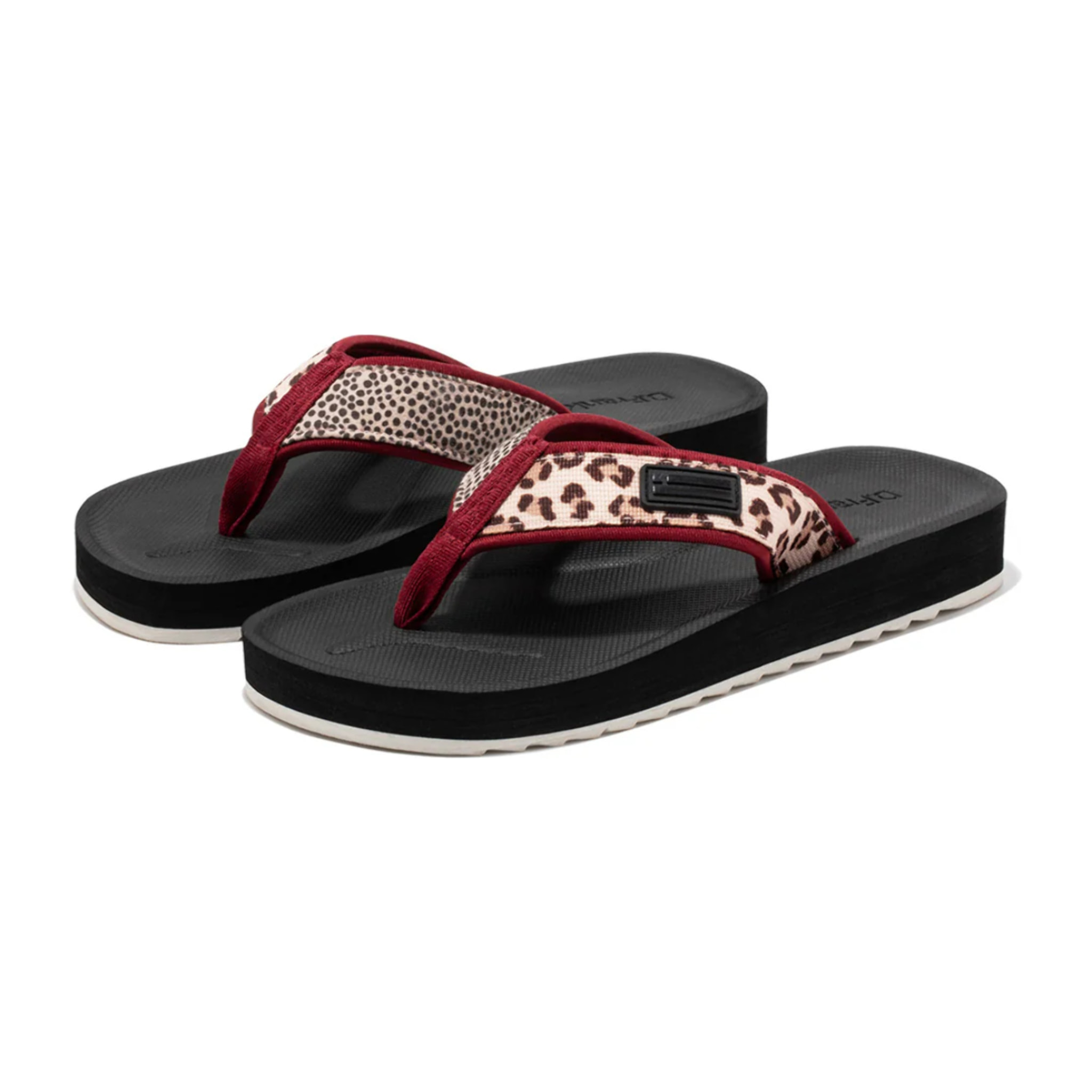 Chanclas Forest Neo Mujer Estampado Animal Color Burgundy