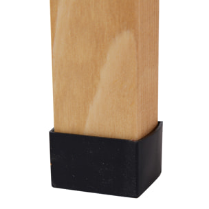 Mesa de Plantación de Madera de 3 Niveles Mesa de Jardinería con Placa Metálica 2 Estantes y Ganchos Resistente a la Intemperie para Jardín Terraza Balcón 76x37x89 cm Natural