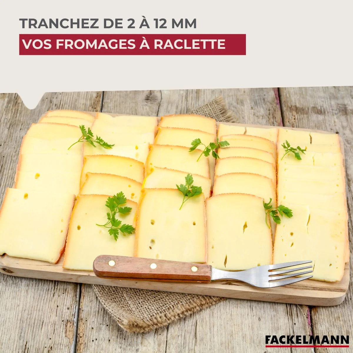 Coupe fromage en tranche en aluminium 15 cm Fackelmann Spécialités Culinaires