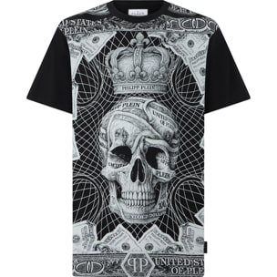 PHILIPP PLEIN Camiseta de cuello redondo y manga corta SKULL
