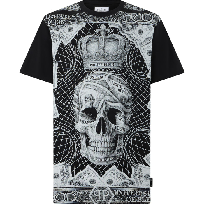 PHILIPP PLEIN Camiseta de cuello redondo y manga corta SKULL