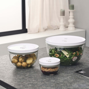 Bol sous vide L / 24 cm, Verre, Transparent